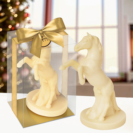 "Конь на дыбах" скульптура белый шоколад 180г