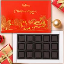 Новогодний набор конфет суфле в горьком шоколаде 90г