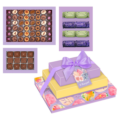 Пасхальный подарочный набор конфет 790г