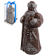 Скульптура Дед Мороз горький шоколад 1100г