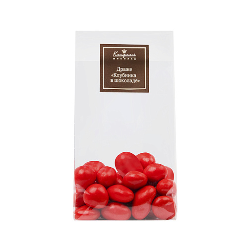 «Любимый вкус» драже клубника в белом шоколаде 