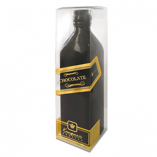 Бутылка из горького шоколада Black Label 310г