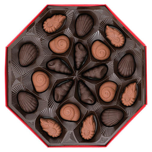 Новогодний набор конфет ассорти с шоколадными начинками