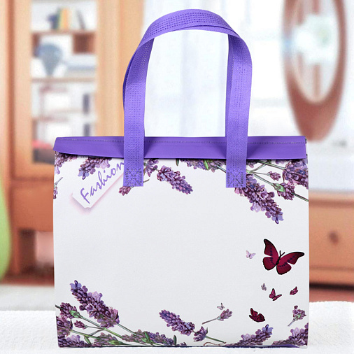 Термопакет "Лаванда" 32*27*15 (застежка-липучка многоразовая)