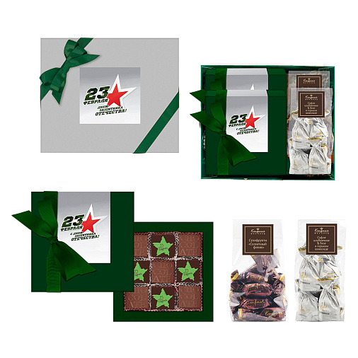 Подарочный набор  шоколадных конфет на 23 февраля, 455г