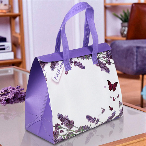 Термопакет "Лаванда" 32*27*15 (застежка-липучка многоразовая)