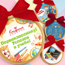 "1 сентября" медаль молочный шоколад в ассортименте