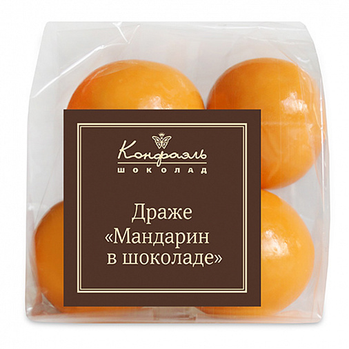 Мини-пакет драже в белом шоколаде Мандарин 90г