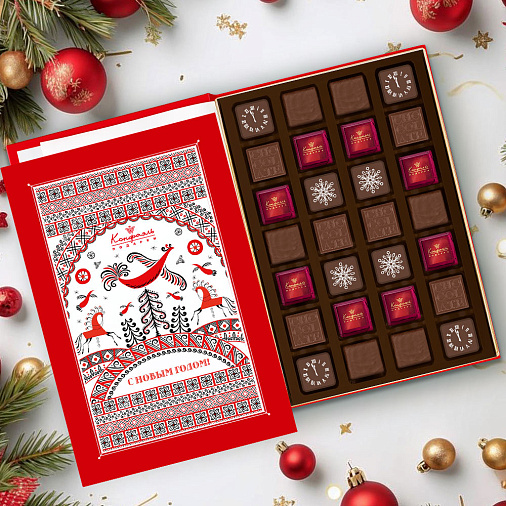 Новогодняя книга с конфетами 240г