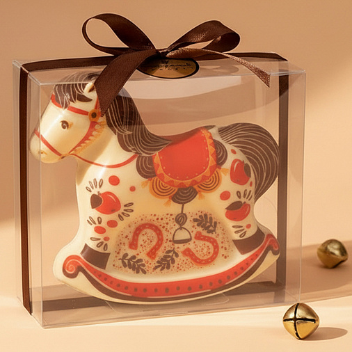 "Лошадка" скульптура шоколад белый 