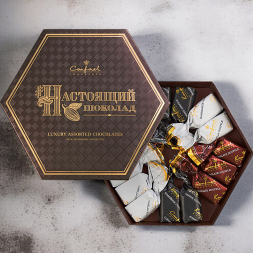 "Настоящий шоколад" набор суфле в горьком шоколаде 105г