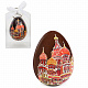 Яйцо из горького шоколада с изображением Собора Василия Блаженного 30г