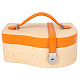 Шкатулка для украшений оранжевая 21х12х8 см 