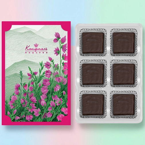 Набор клубничного суфле в горьком шоколаде 35г