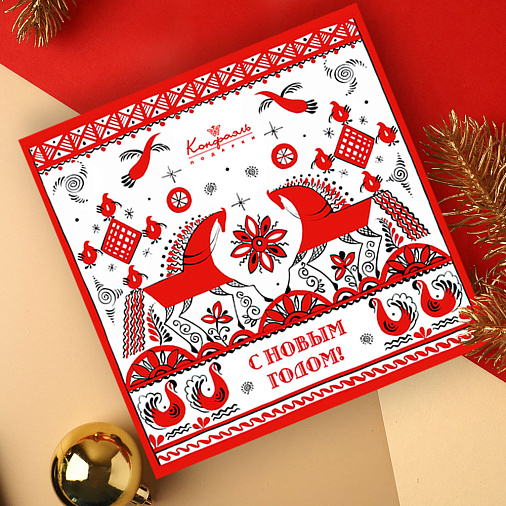 Новогодний набор шоколадных конфет 170г