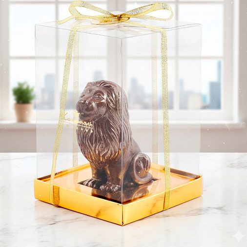 "Лев" скульптура молочный шоколад 200г