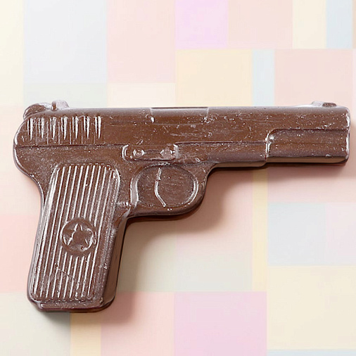 Пистолет шоколад молочный фигурный