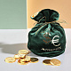 Зеленый мешочек с монетами из молочного шоколада 245г