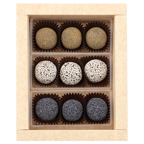 Финиковый трюфель (кофе с цедрой апельсина, кунжут, мак)