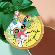 "Сестренке" медаль молочный шоколад 70г