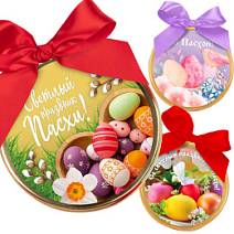 "С Пасхой" медаль молочный шоколад в ассортименте