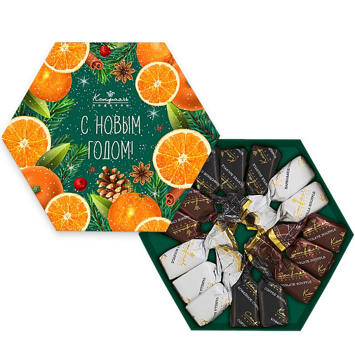 Новогодний набор суфле в горьком шоколаде 105г