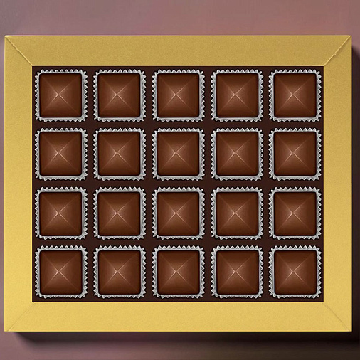 "Поздравляем с Ураза-Байрам" набор шоколадных конфет (капучино)