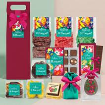 Пасхальная сумочка высокая: шоколад, драже, конфеты глазированные