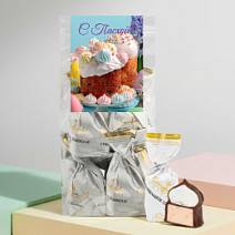 Пасхальный набор двуслойных конфет суфле ванильное + безе