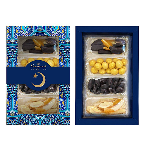 "Ураза-Байрам" подарочный набор: драже, конфеты глазированные (цвет синий)