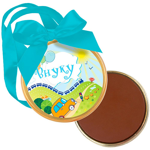 "Внуку" медаль молочный шоколад 70г