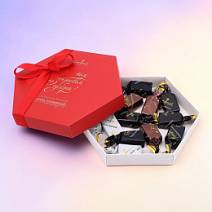 "Настоящий шоколад" набор суфле в горьком шоколаде (красный)
