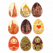 Виды Москвы набор шоколадных яиц в ассортименте