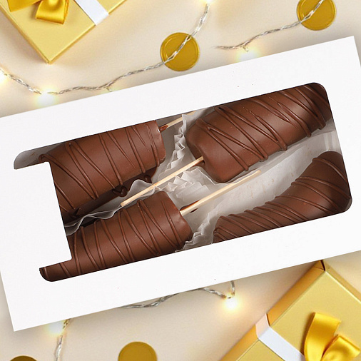 Свежие бананы в молочном шоколаде набор 280г