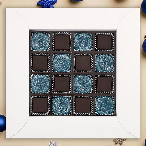 Новогодний набор: мармелад желейный, конфеты глазированные 180г(Санта)