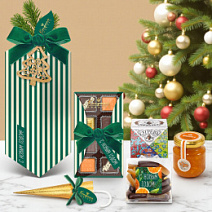Новогодний набор: мягкий грильяж, ассорти, суфле, цукаты, чай, варенье 325г