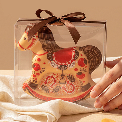 "Лошадка" скульптура шоколад апельсиновый 