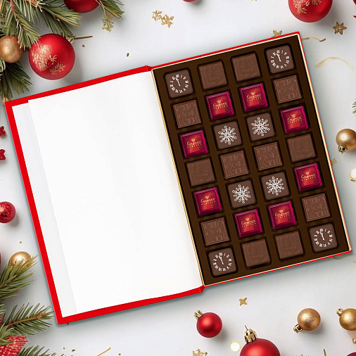 Новогодняя книга с конфетами 240г