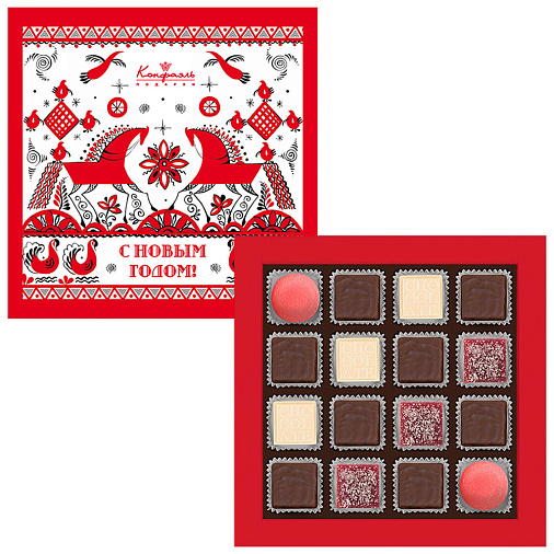 Новогодний набор шоколадных конфет 145г