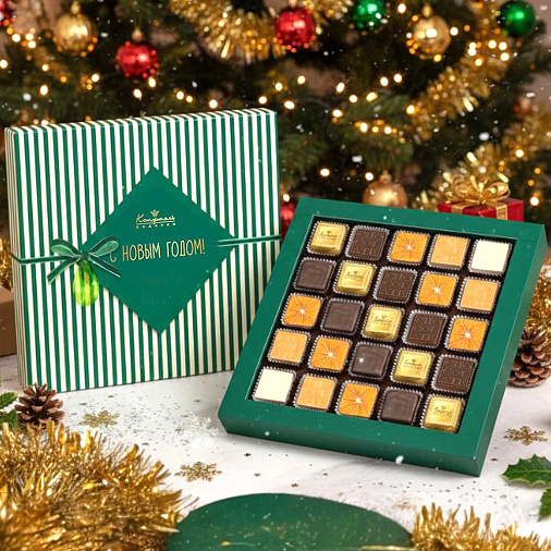 Новогодний набор шоколадных конфет 220г