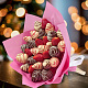 Свежая клубника в шоколаде букет 940г розовый
