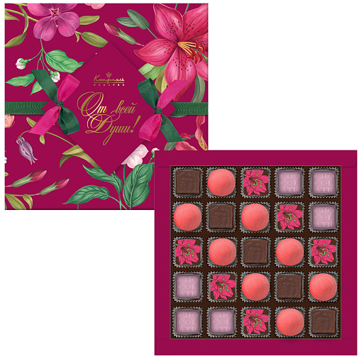 Набор шоколадных конфет ассорти с кремовой начинкой 235г