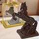 "Конь на дыбах" скульптура  большая шоколад горький 