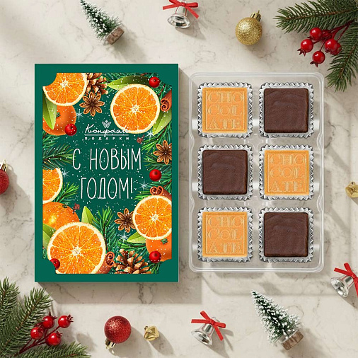 Новогодний набор шоколадных конфет 45г