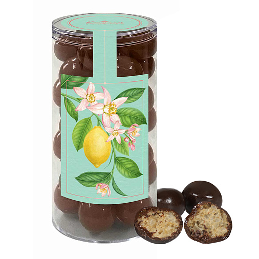 Драже "Гречневые шарики" в молочном шоколаде (лимонная коллекция)