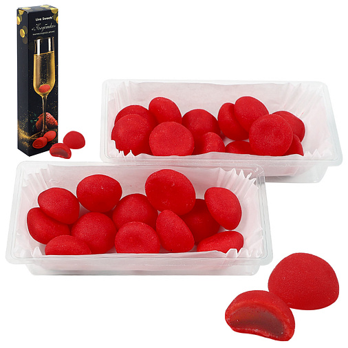 Мармеладное драже клубника 